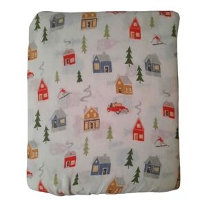New Flannel Nordic Cabin Pine Tree Queen Size Sheet Set 70% cotton 30% polyester